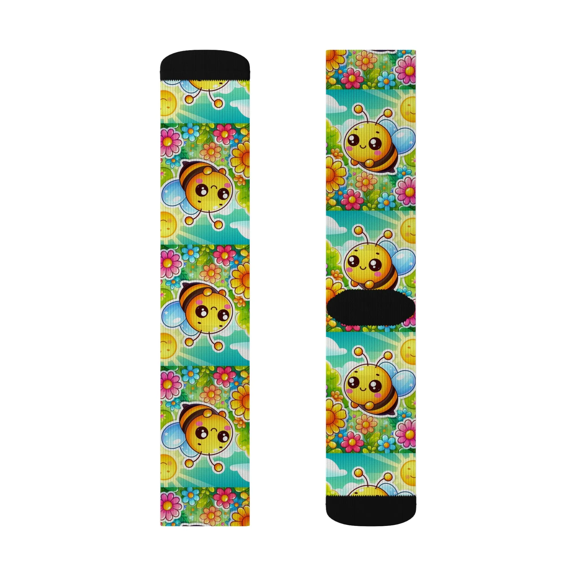 Sublimation Socks - Cute Honeybee Design