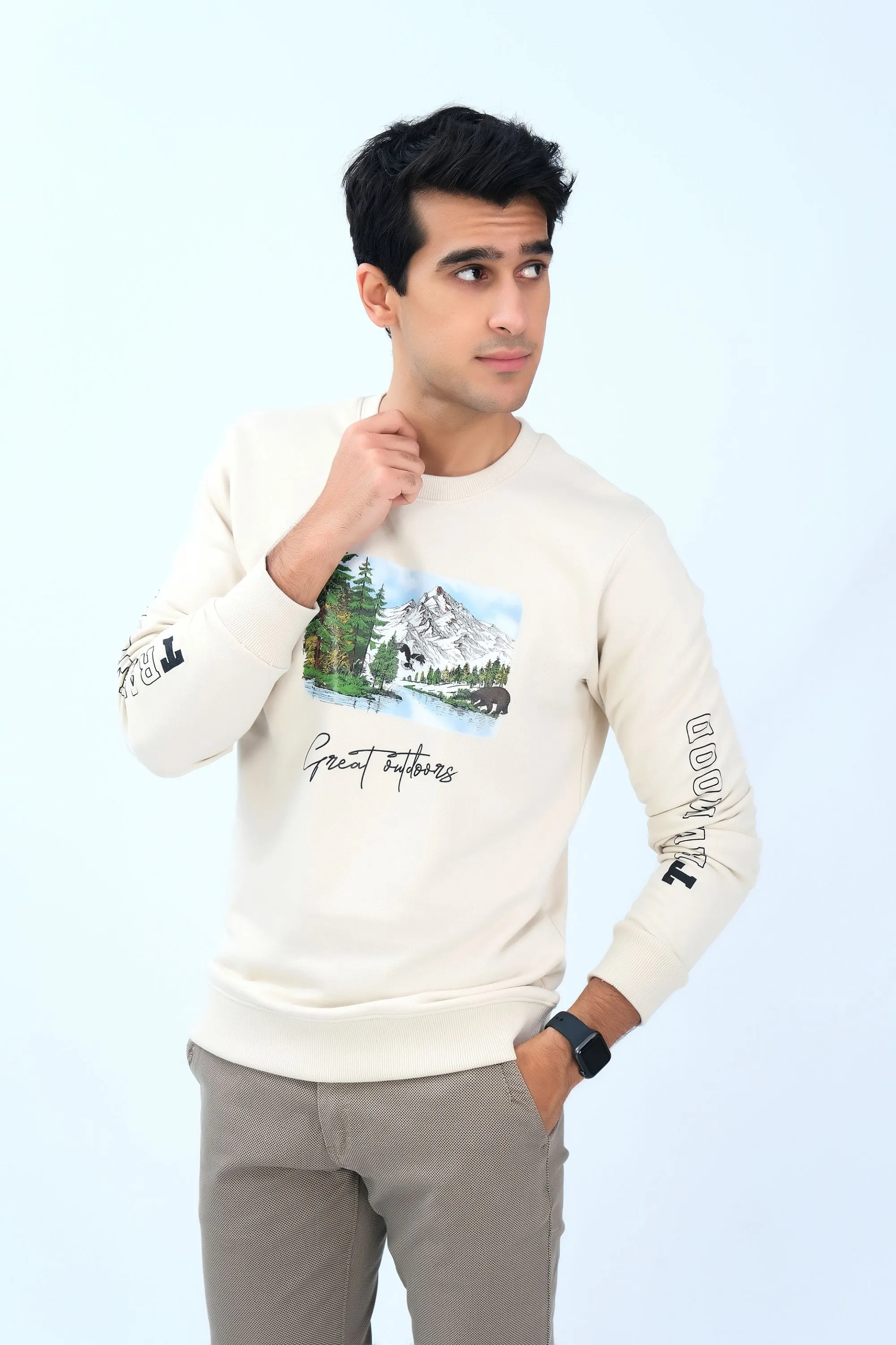 Super Comfy Off White Sweatshirt