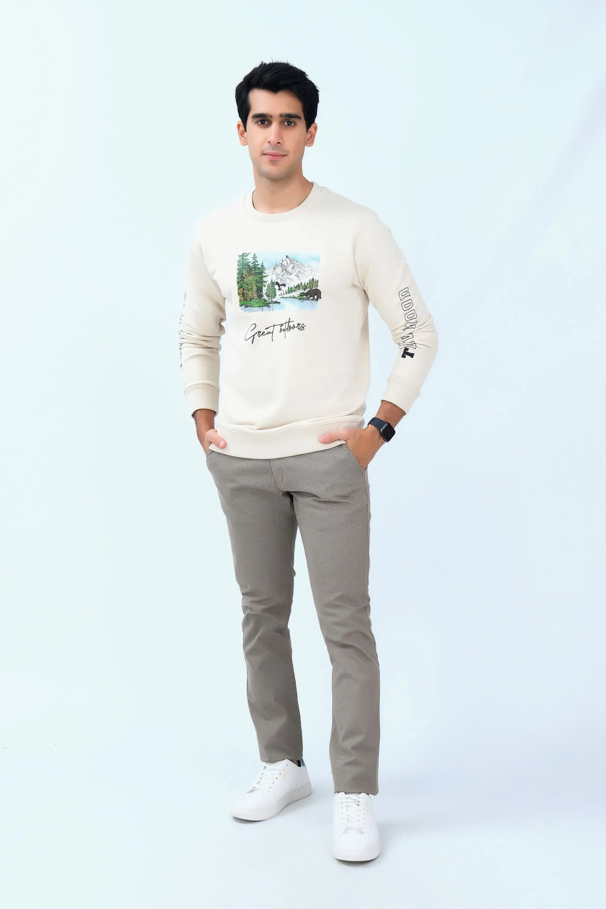 Super Comfy Off White Sweatshirt