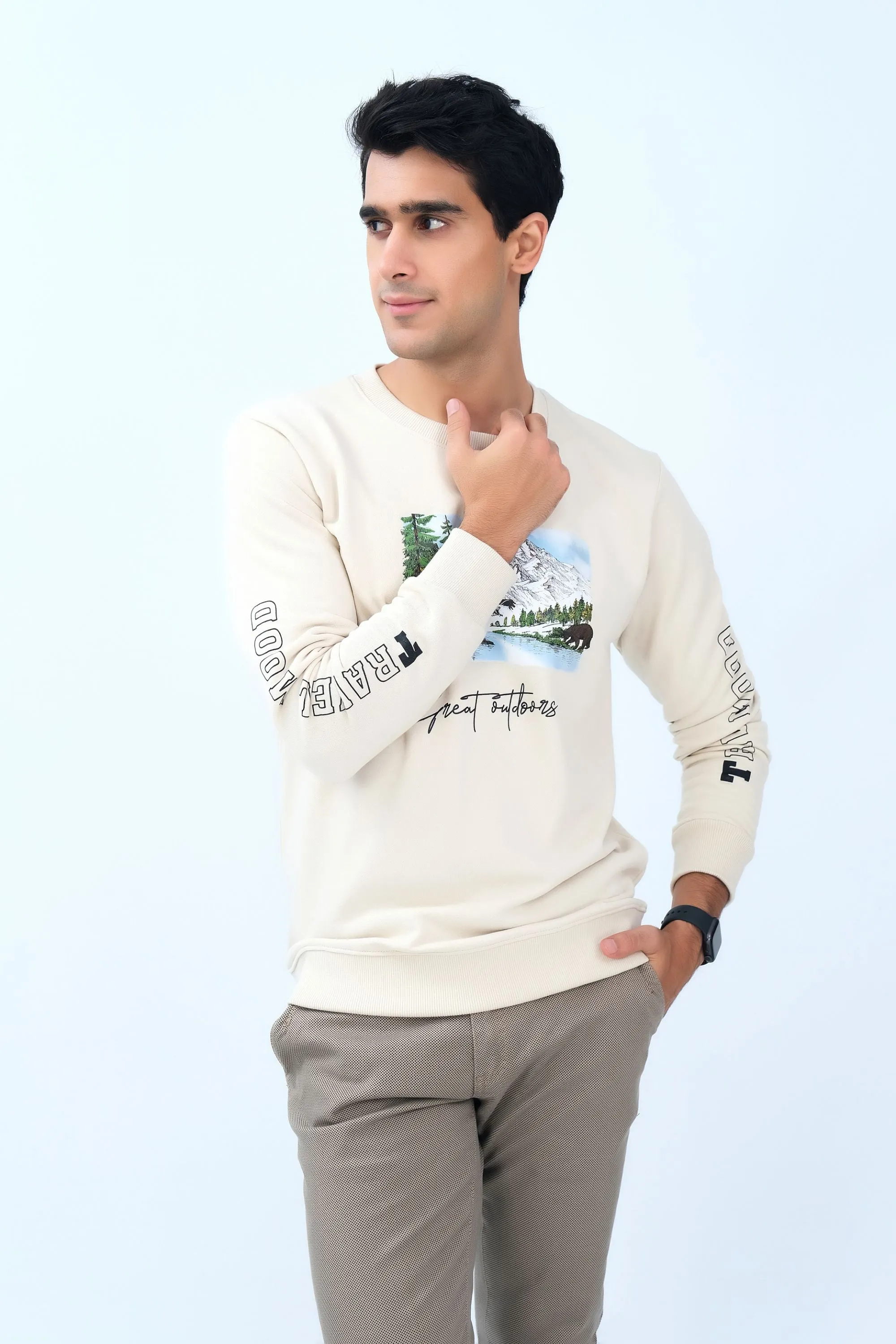 Super Comfy Off White Sweatshirt