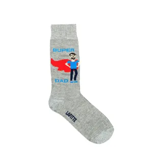 SUPER DAD SOCK - MARLE GREY
