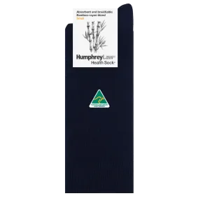 Sustainable Bamboo-Rayon Crew Socks - Black - Humphrey Law Health Sock