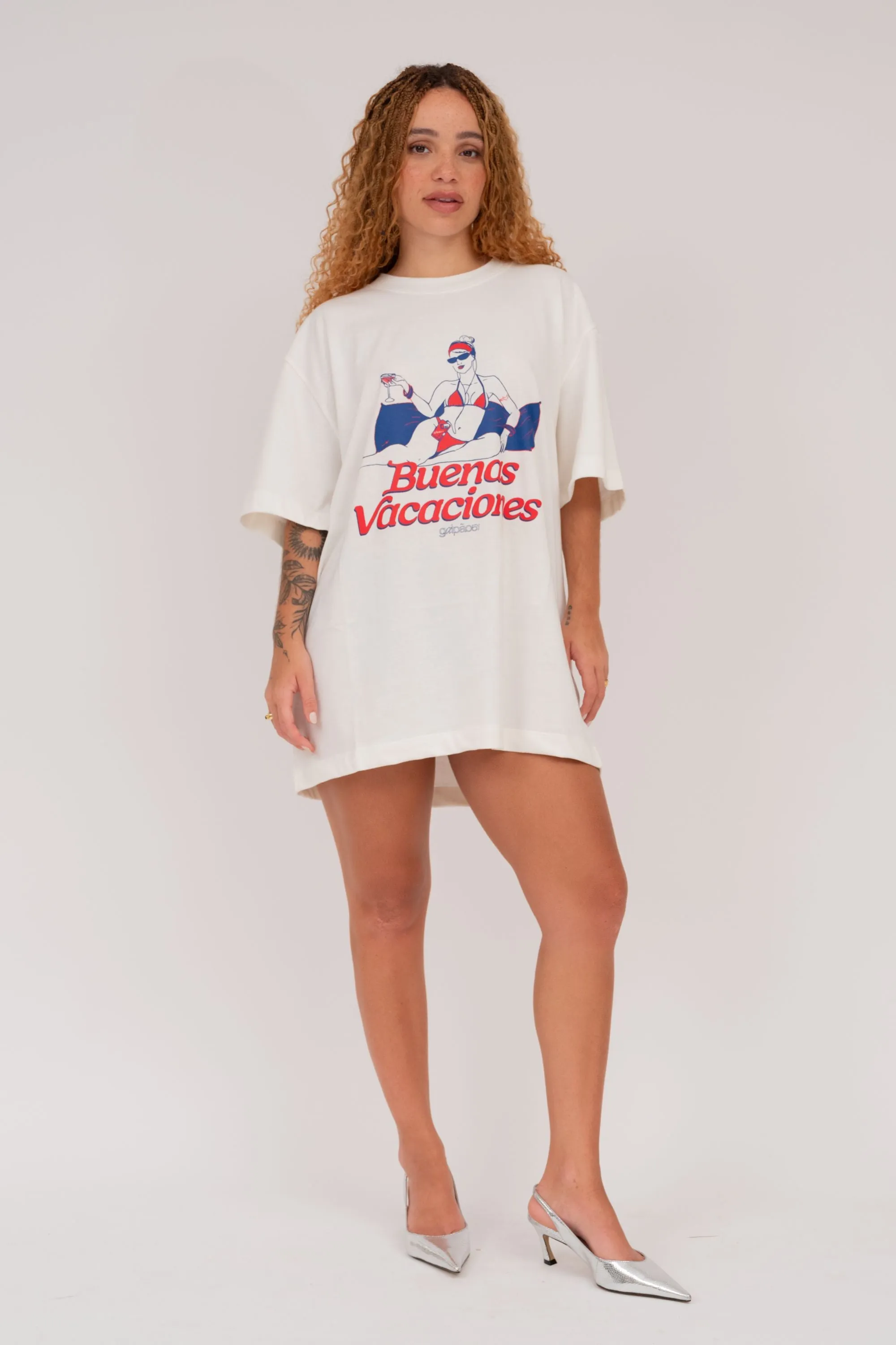 T-shirt Over Buenas Vacaciones