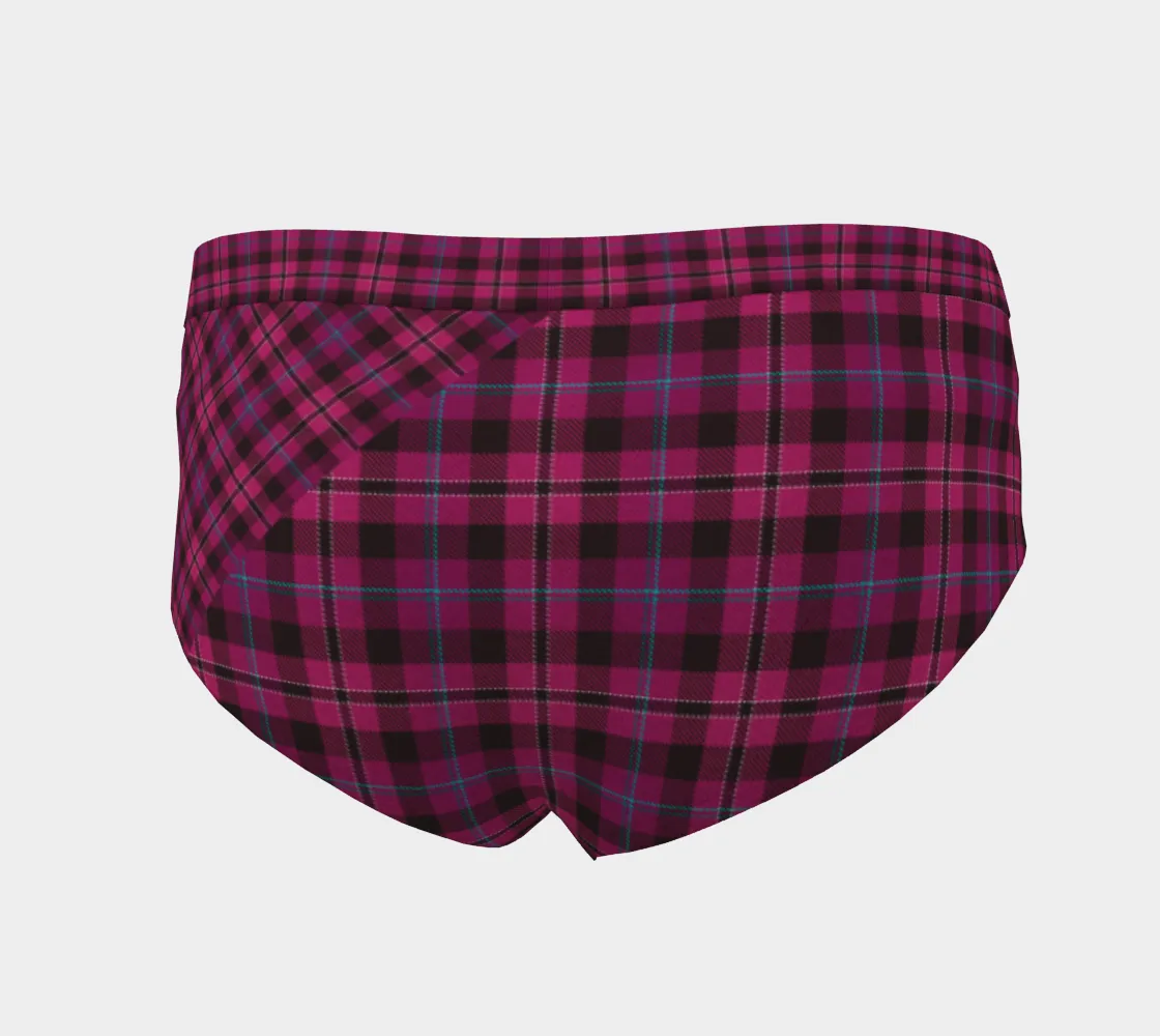 Tartan with a Twist, Pink - Women's Cheeky Briefs