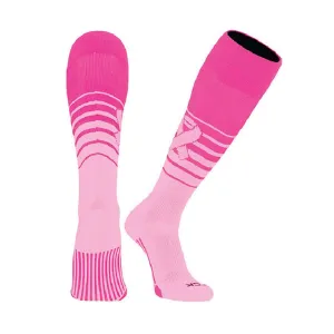 TCK Breaker Aware Breast Cancer Awareness Over the Calf Socks