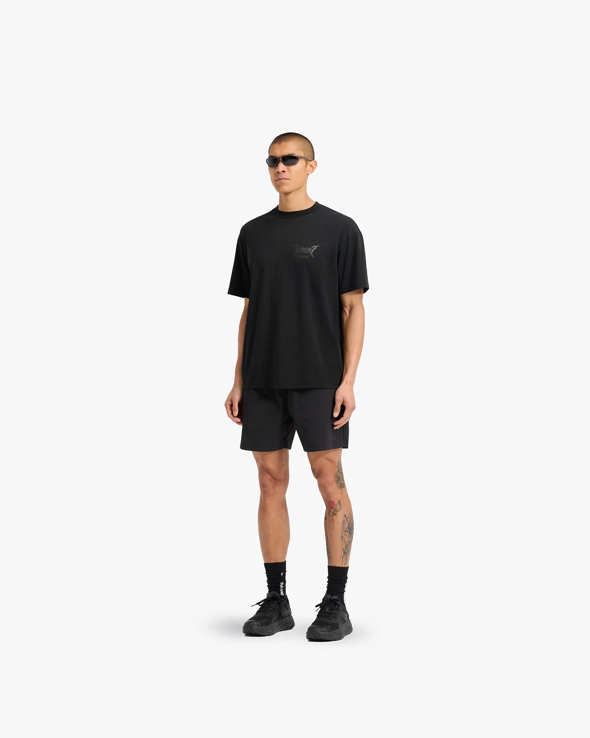 Team 247 X END Oversized T-Shirt - Jet Black