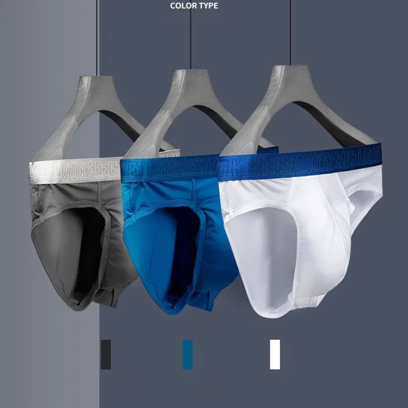 The 2nd Superior Ice Silk  Soft Dual Pouch Brief - Bird Nest Series