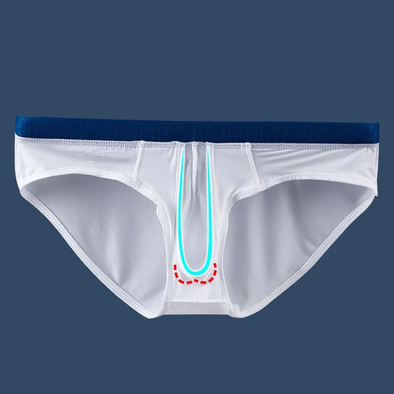 The 2nd Superior Ice Silk  Soft Dual Pouch Brief - Bird Nest Series