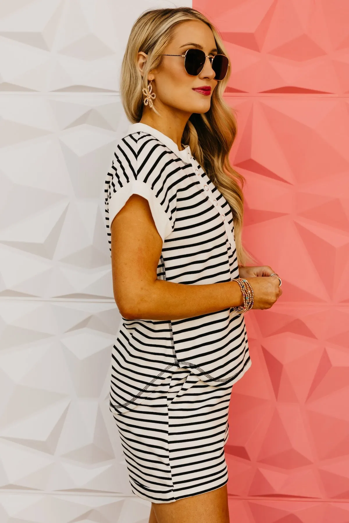 The Andres Striped Knit Top
