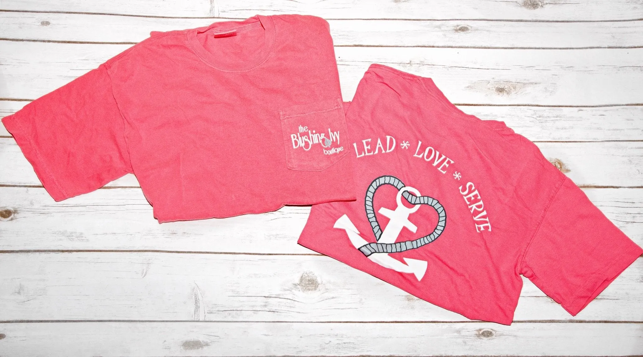The Blushing Ivy Boutique Logo Watermelon Short Sleeve