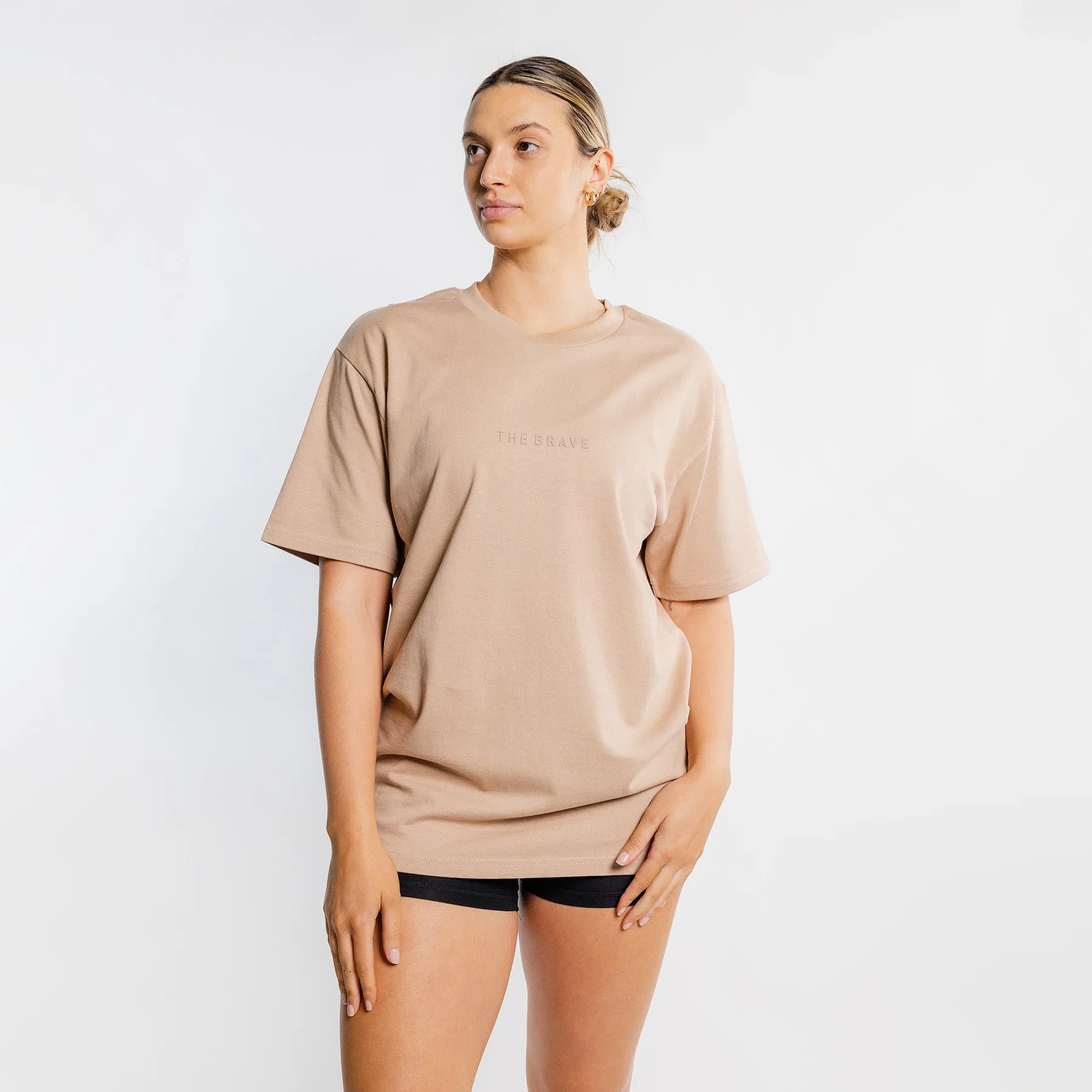 THE BRAVE - LIFESTYLE OVERSIZED T-SHIRT - FAWN