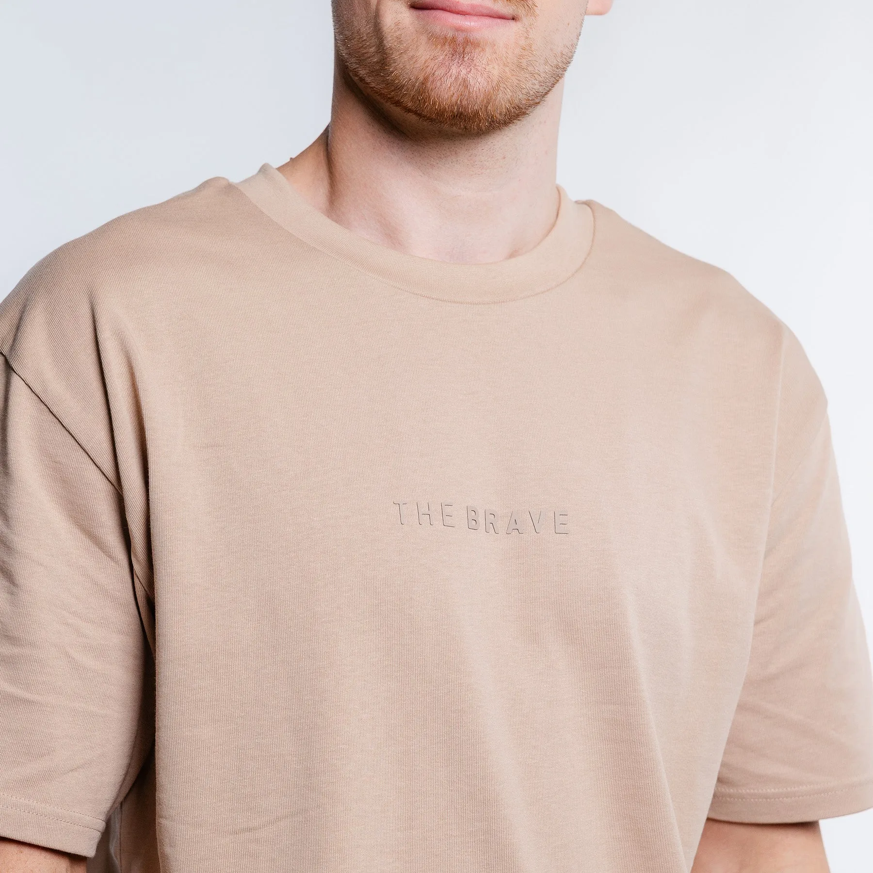 THE BRAVE - LIFESTYLE OVERSIZED T-SHIRT - FAWN
