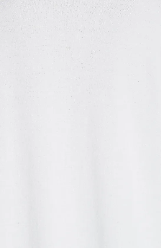 THE LONG SLEEVE KNIT VEE IN WHITE