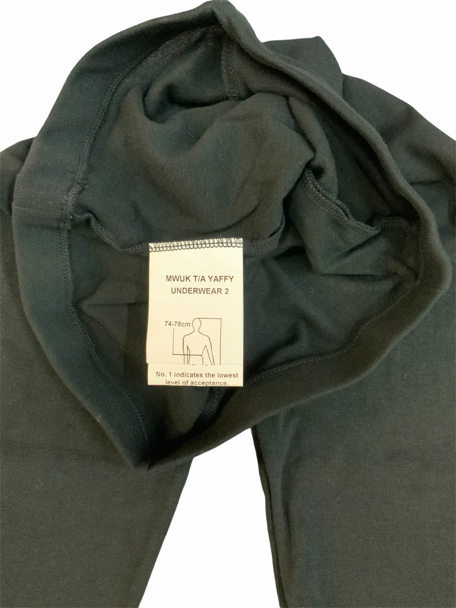 Thermal Base Layer Men's Black Long Johns Yaffy TWTRS02A