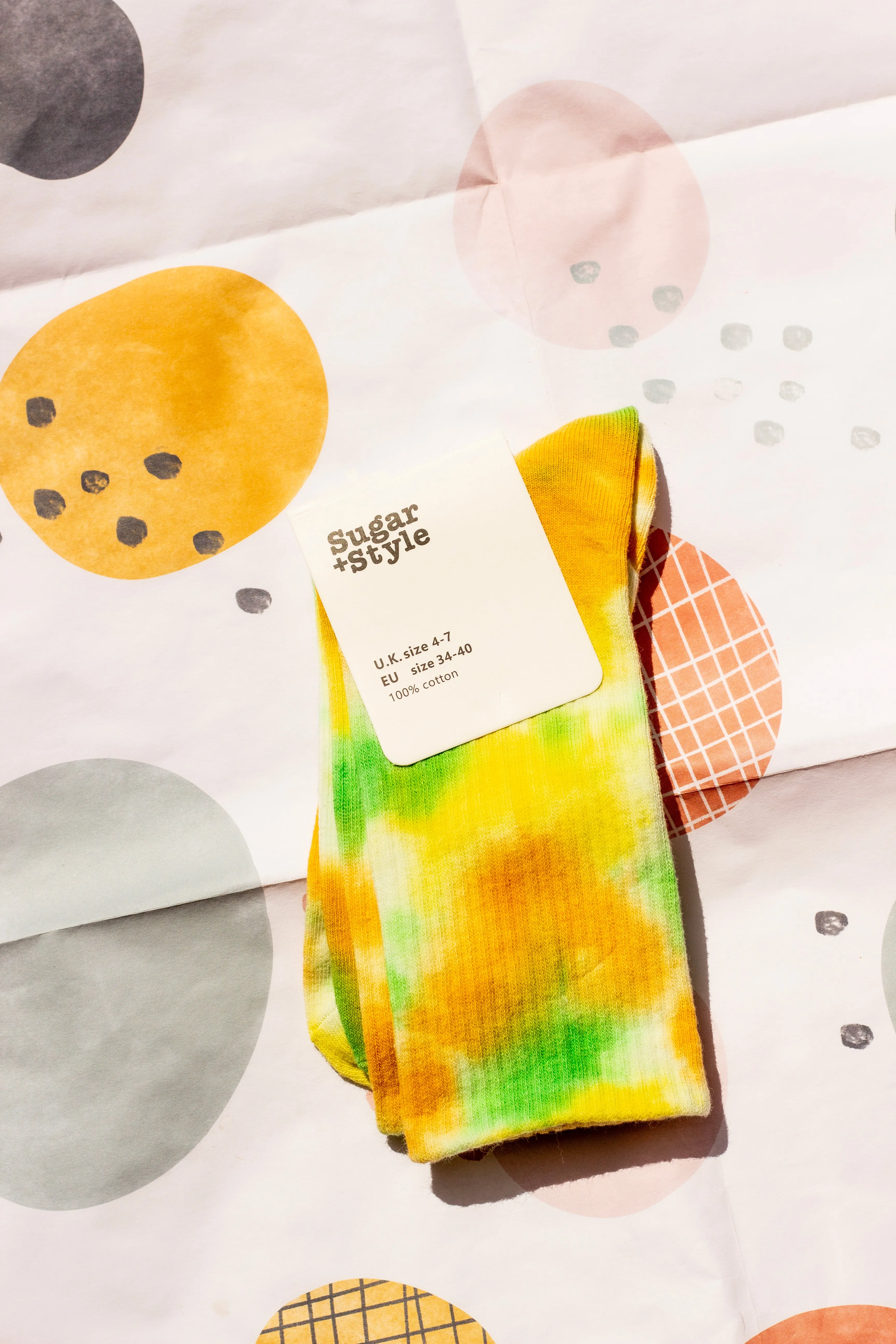 Tie Dye Ribbed Socks