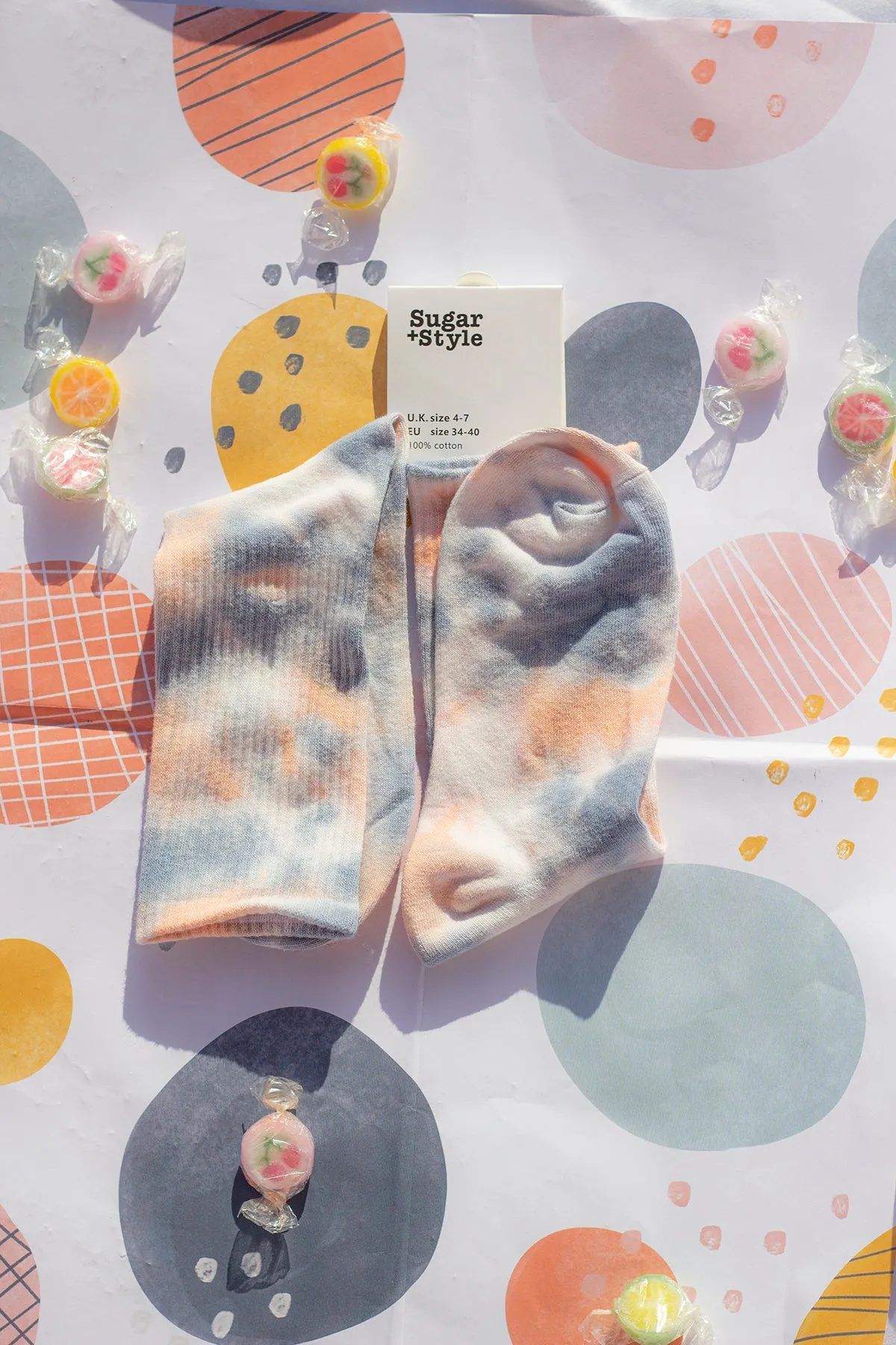 Tie Dye Ribbed Socks