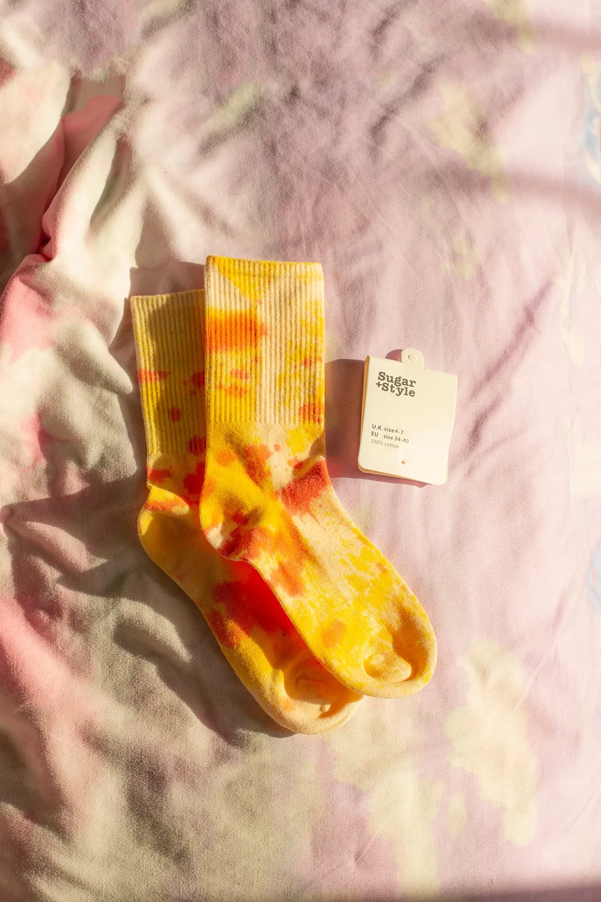 Tie Dye Ribbed Socks