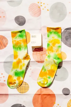 Tie Dye Ribbed Socks