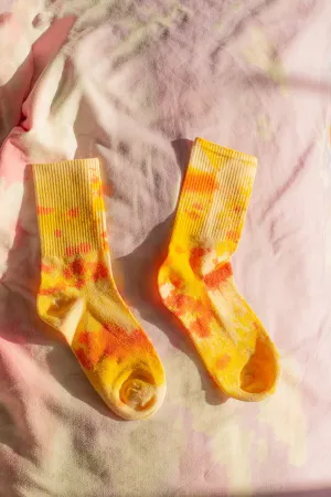 Tie Dye Ribbed Socks