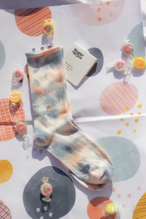 Tie Dye Ribbed Socks