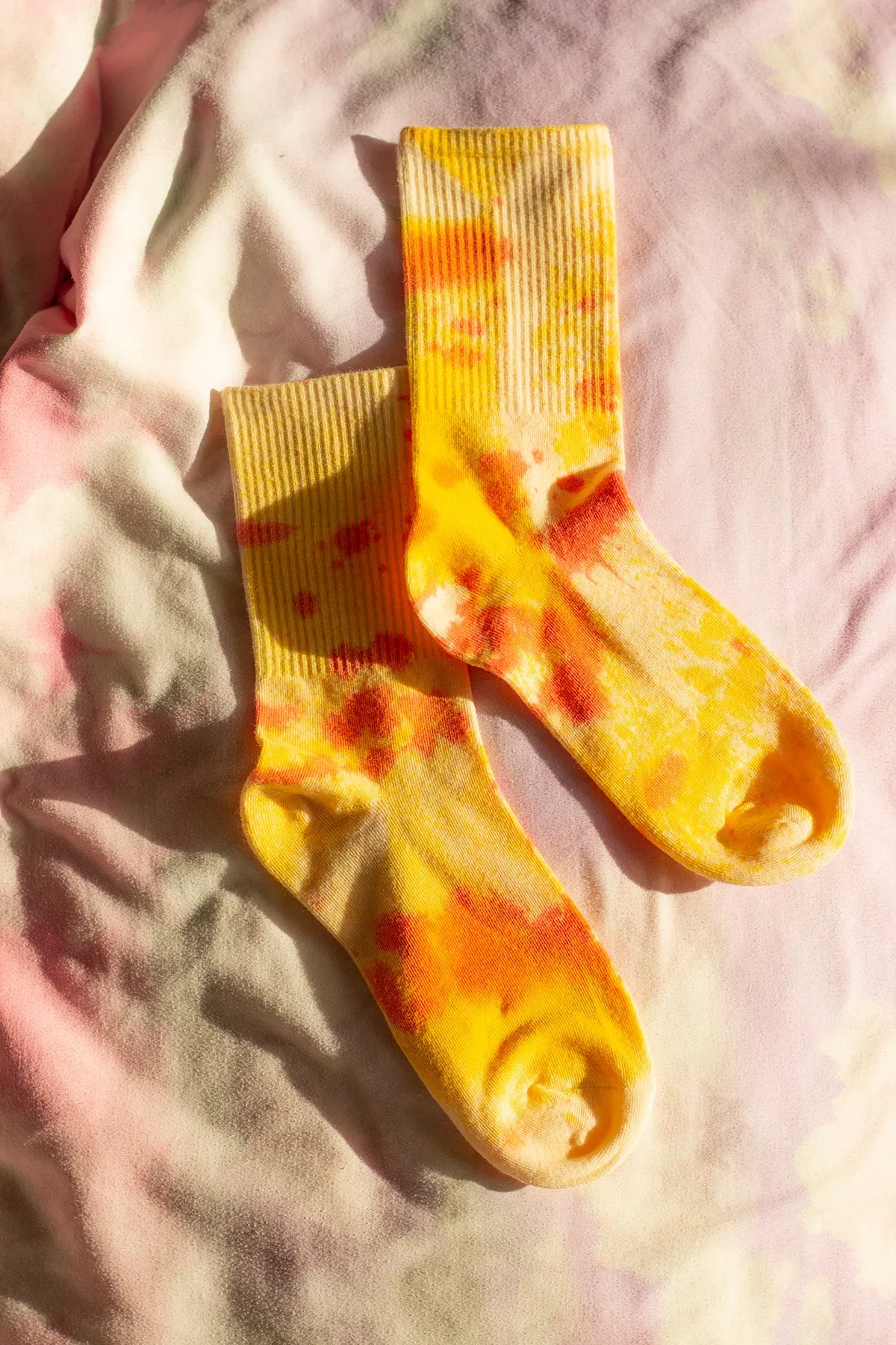Tie Dye Ribbed Socks