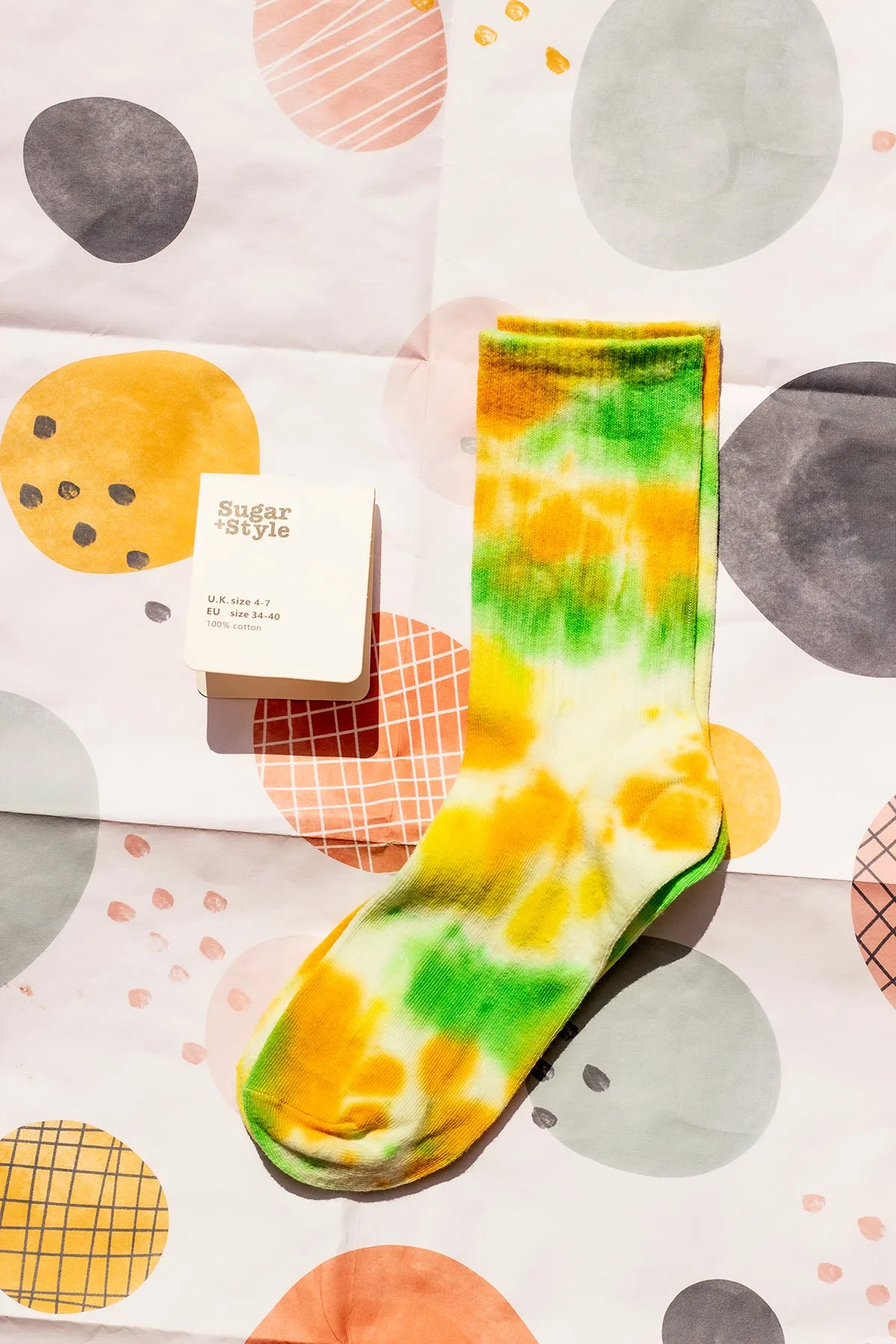 Tie Dye Ribbed Socks