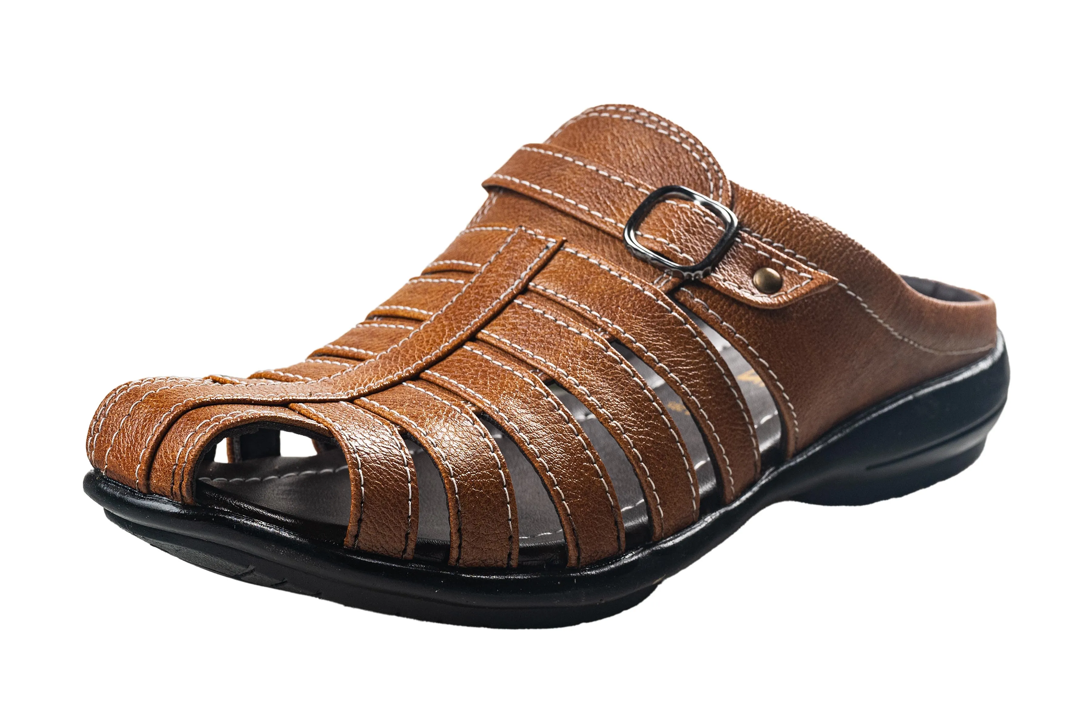 Titas Gents Light Tan Chappal