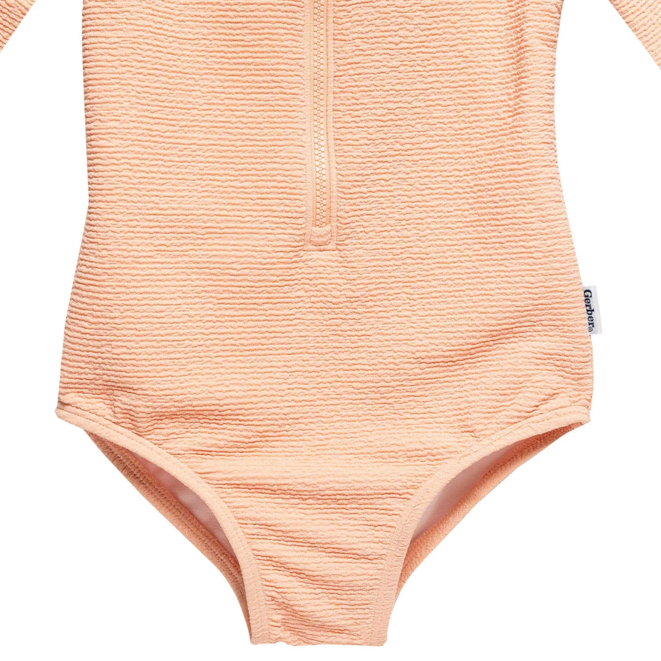 Toddler Girls UPF 50  Peach Rash Guard