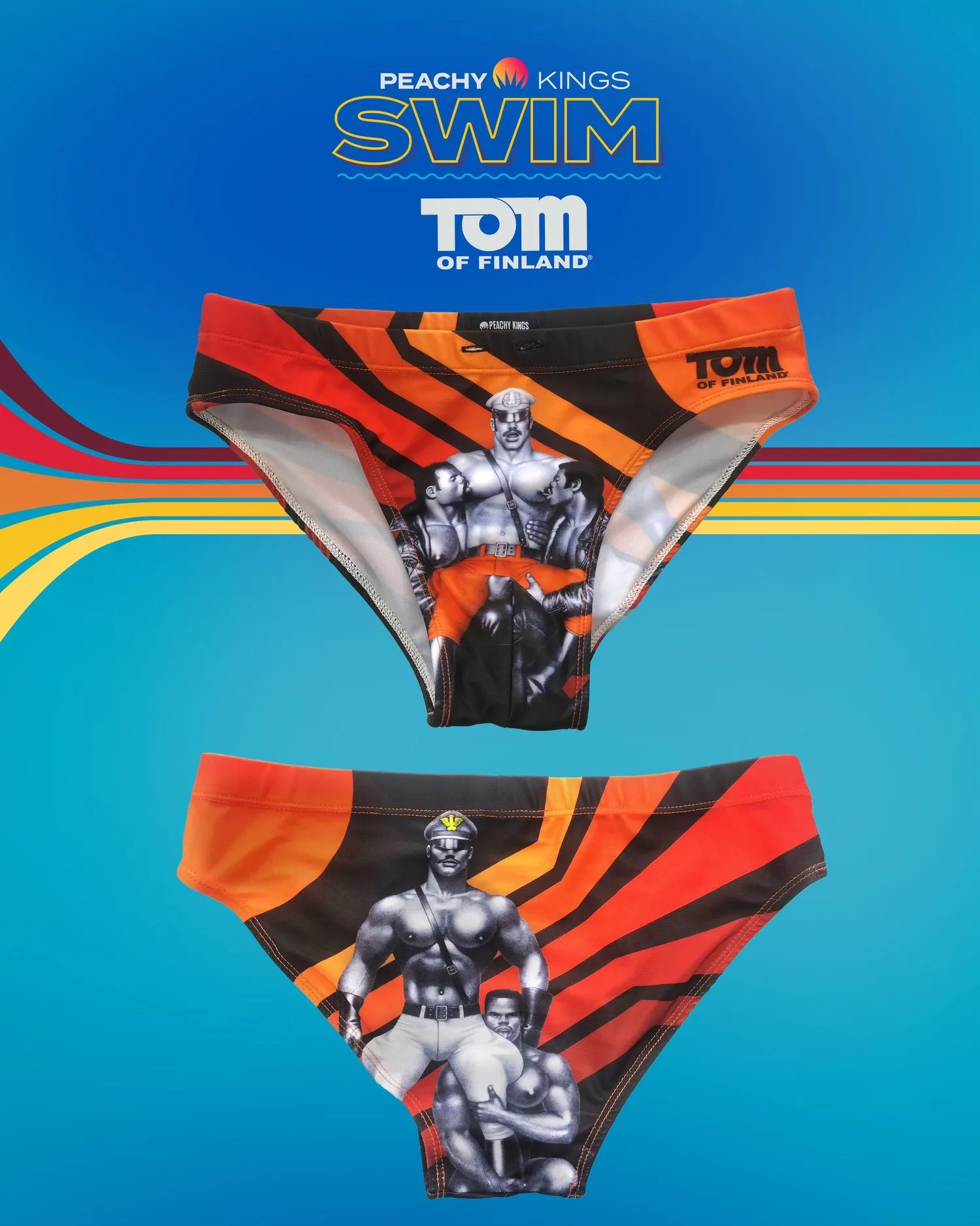 Tom of Finland Retro Swim Brief by Peachy Kings