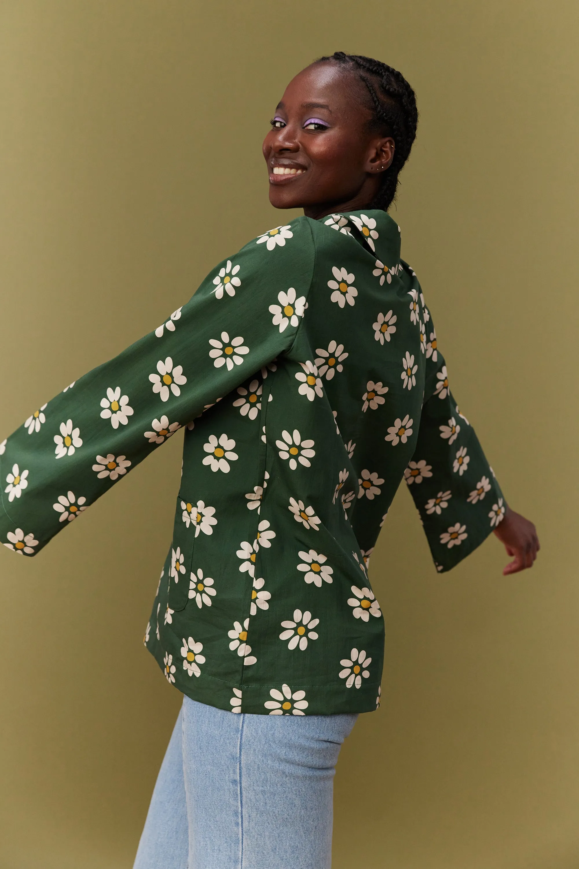 TOP LIBERTE GREEN DAISY