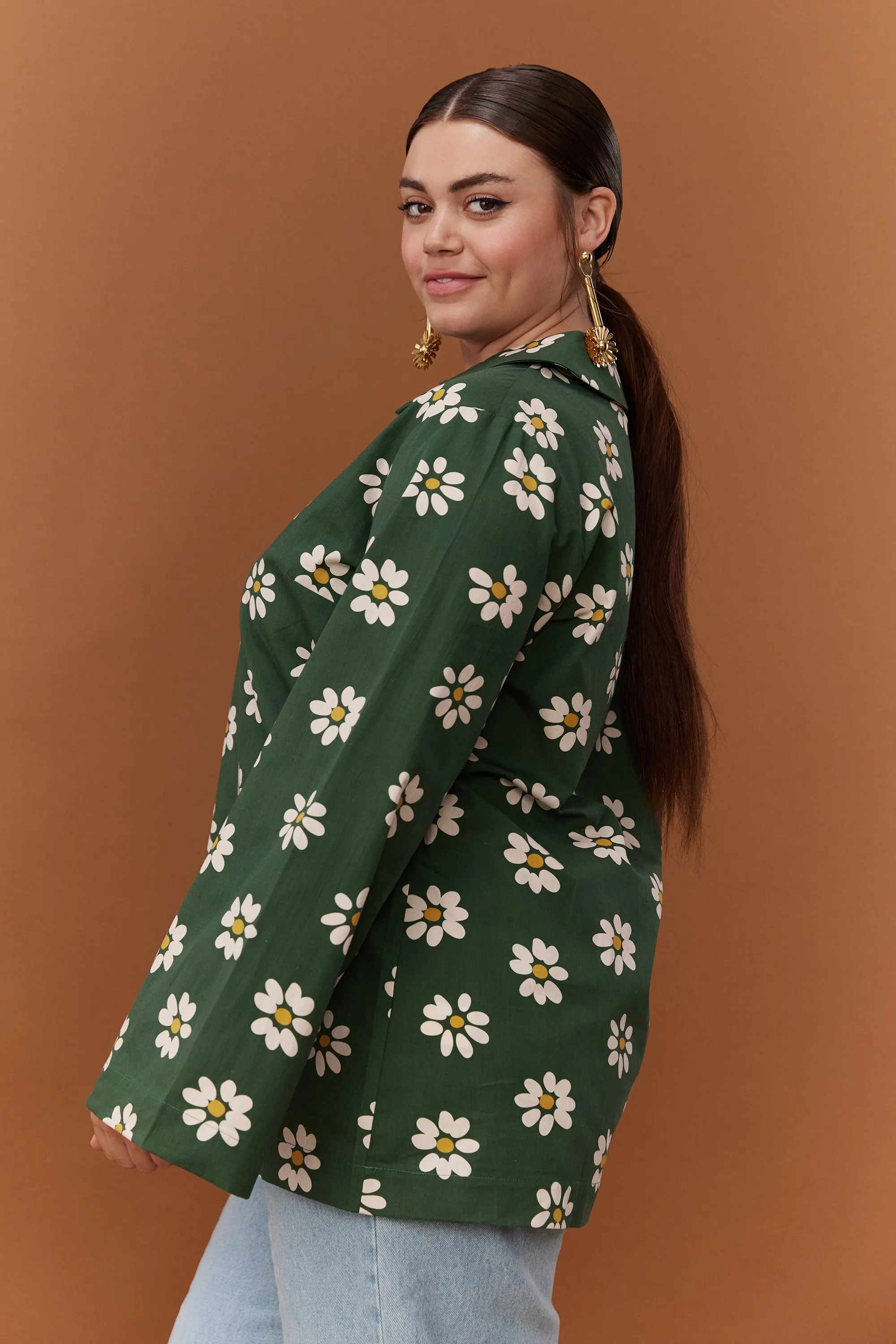TOP LIBERTE GREEN DAISY