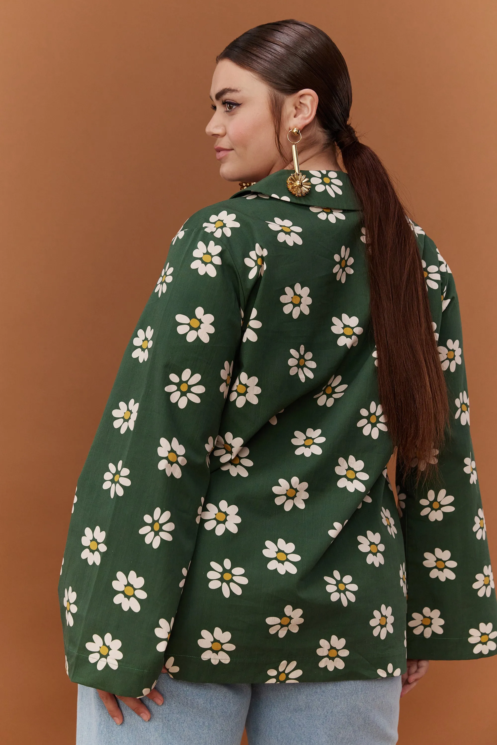 TOP LIBERTE GREEN DAISY