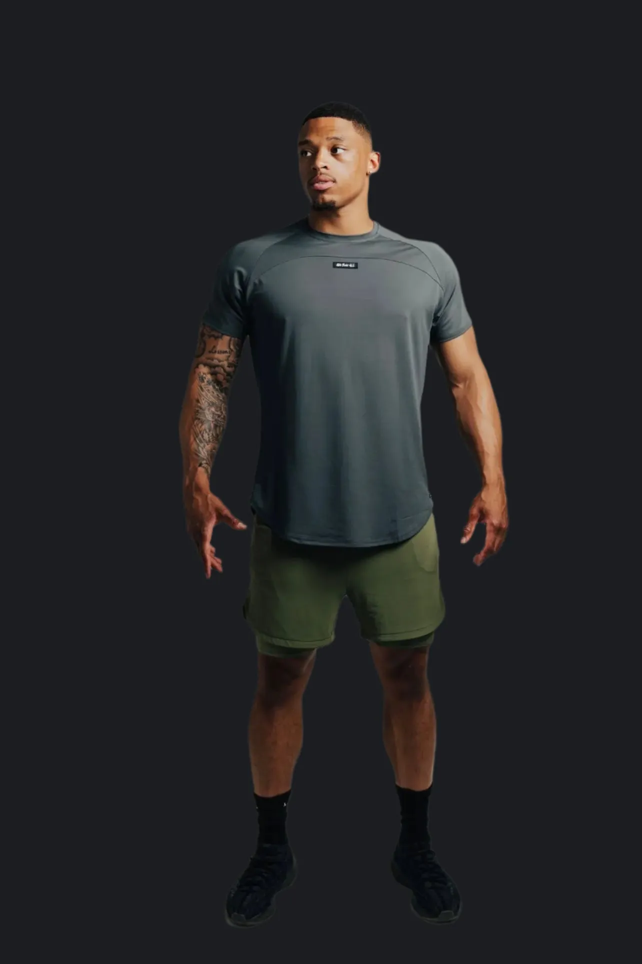 Total War Ai1 “Give Your All” Short Sleeve - Metal Black