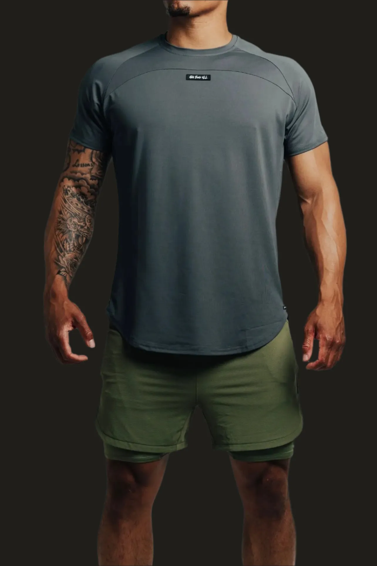 Total War Ai1 “Give Your All” Short Sleeve - Metal Black