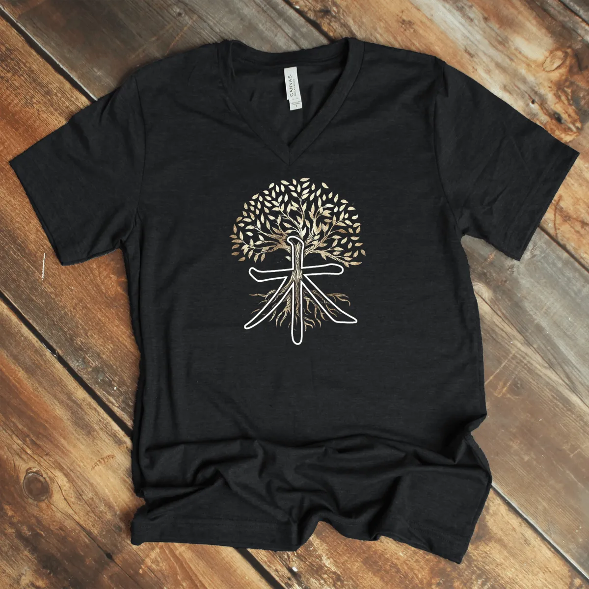 Tree V-Neck