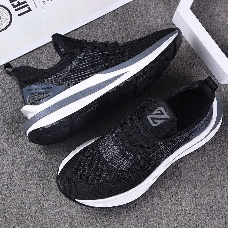 Trend Wild Casual Running Soft Bottom Breathable Lightweight Vibration Shoes Men  