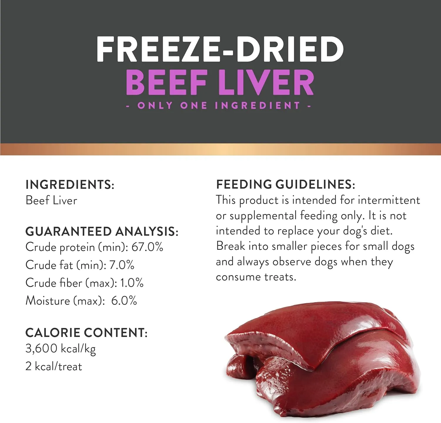 Tricky Trainers Freeze-Dried Dog Treats with Beef Liver - 3oz & 6oz