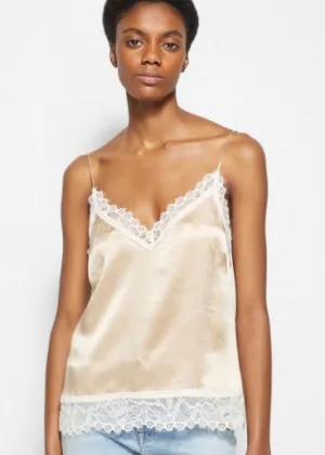 Trinity Stretch Lace Cami (Champagne)