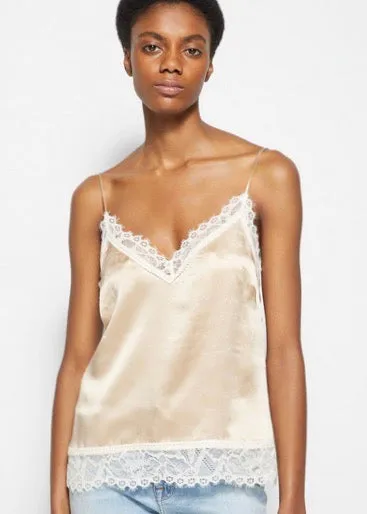 Trinity Stretch Lace Cami (Champagne)