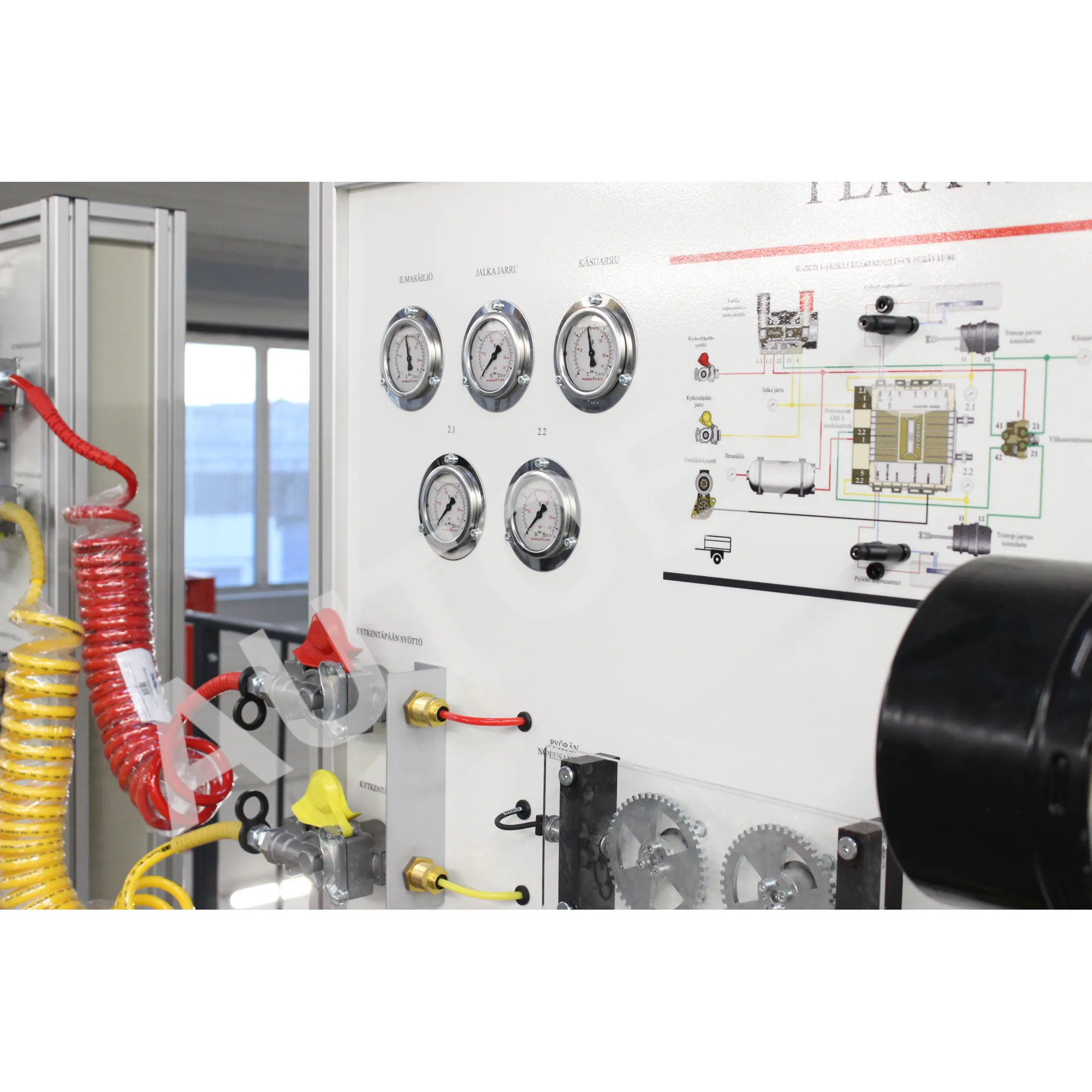 Truck Airbrakes Educational Trainer with EBS system MSSPPS01-EBS AutoEDU