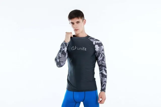 TSMC UV Protect Surfing Rash Guard Men Swimwear Long Sleeve Swimsuit Mens Rashguard Surf Shirt For Swimming Sail drop shipping