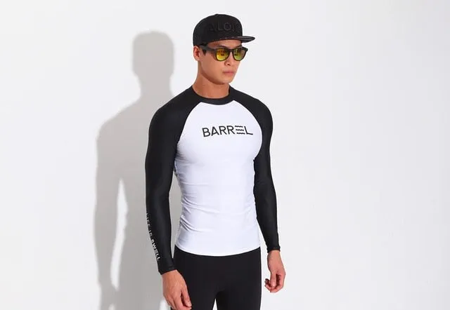 TSMC UV Protect Surfing Rash Guard Men Swimwear Long Sleeve Swimsuit Mens Rashguard Surf Shirt For Swimming Sail drop shipping