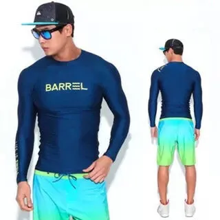 TSMC UV Protect Surfing Rash Guard Men Swimwear Long Sleeve Swimsuit Mens Rashguard Surf Shirt For Swimming Sail drop shipping