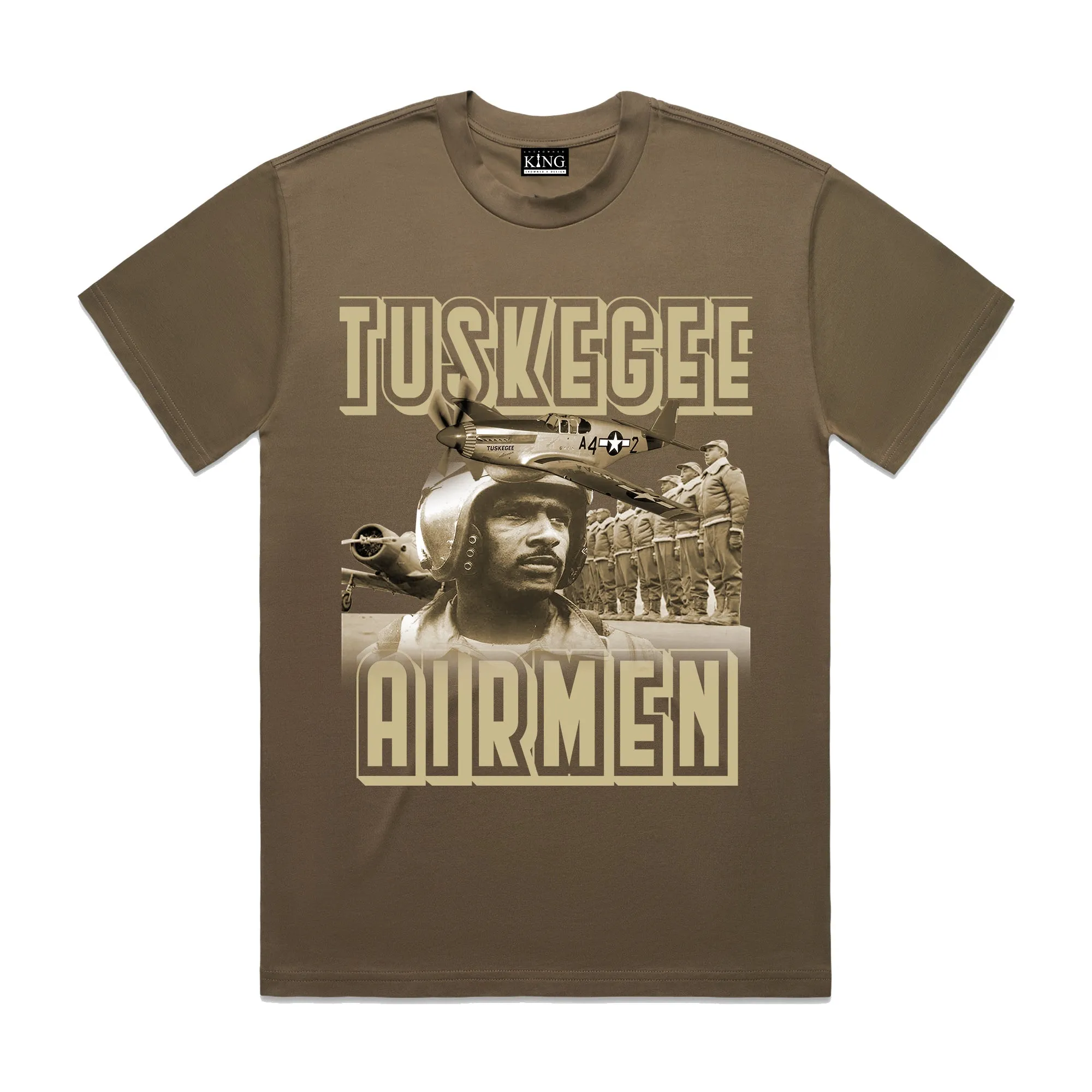 TUSKEGEE AIRMEN TEE (BROWN)