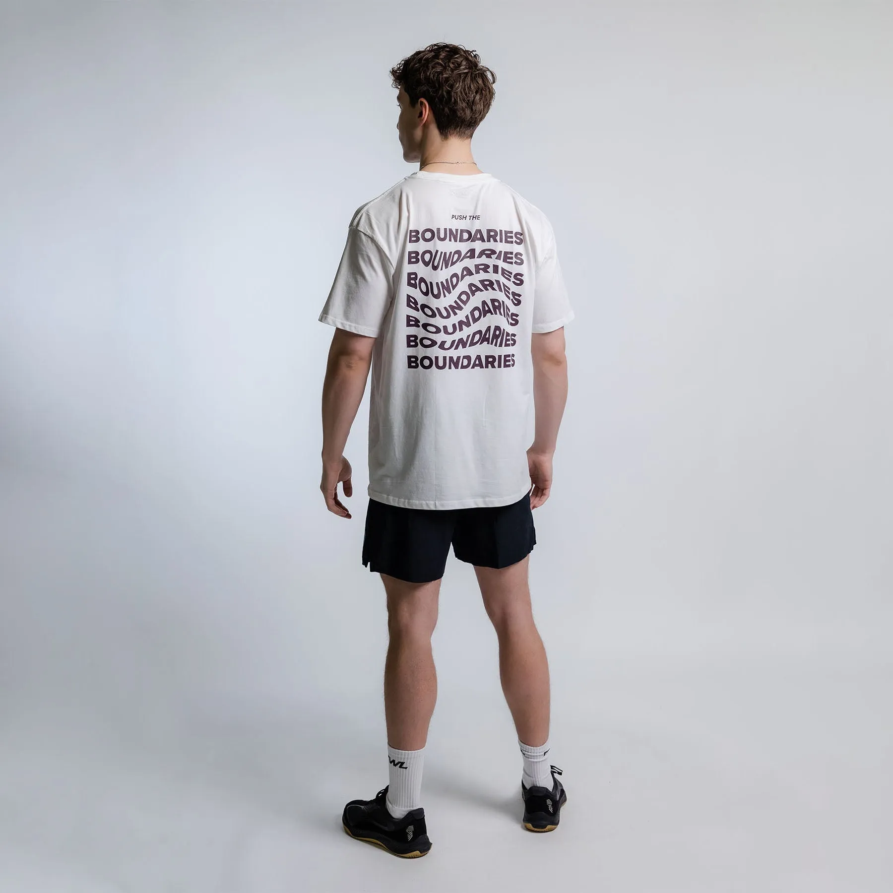 TWL - OVERSIZED T-SHIRT - PUSH THE BOUNDARIES - WHITE