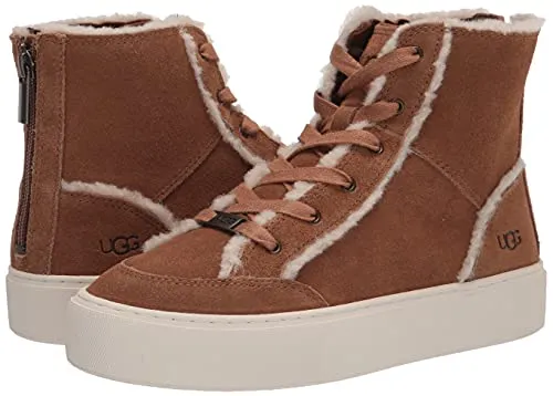 UGG Women's NURAY Sneaker, Chestnut Suede, 7