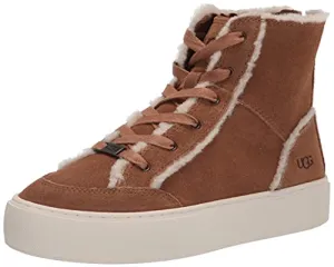UGG Women's NURAY Sneaker, Chestnut Suede, 7