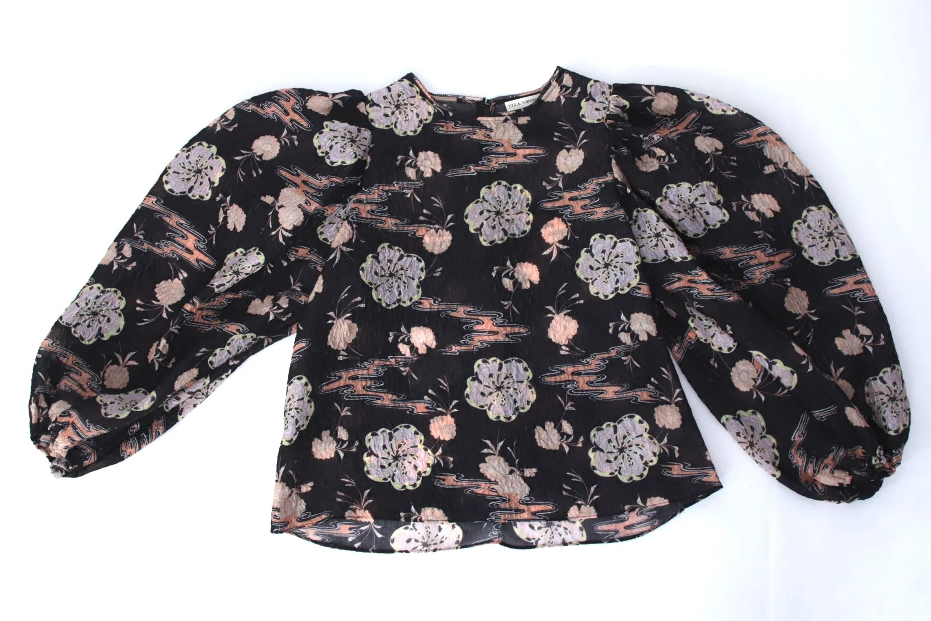 Ulla Johnson Organza Puff Sleeve Blouse
