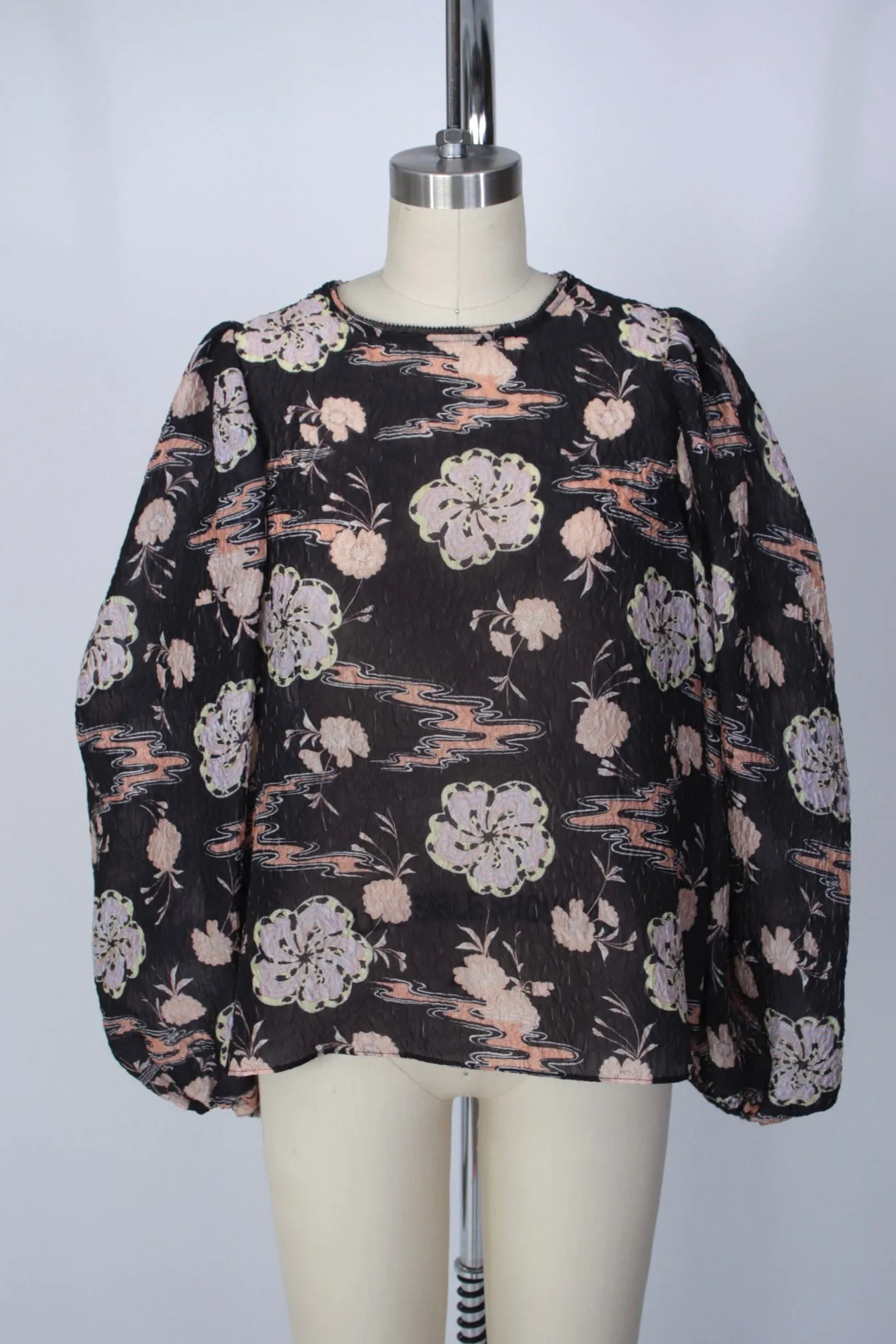 Ulla Johnson Organza Puff Sleeve Blouse