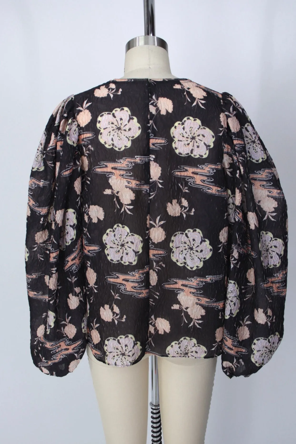 Ulla Johnson Organza Puff Sleeve Blouse